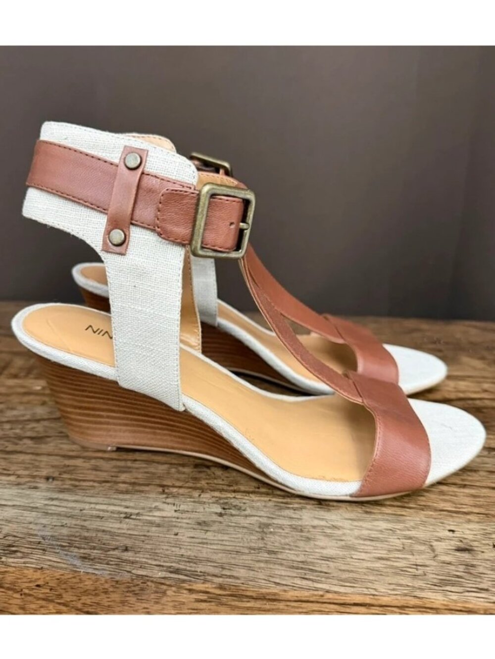 Nine West Leather Sandals Size 7.5